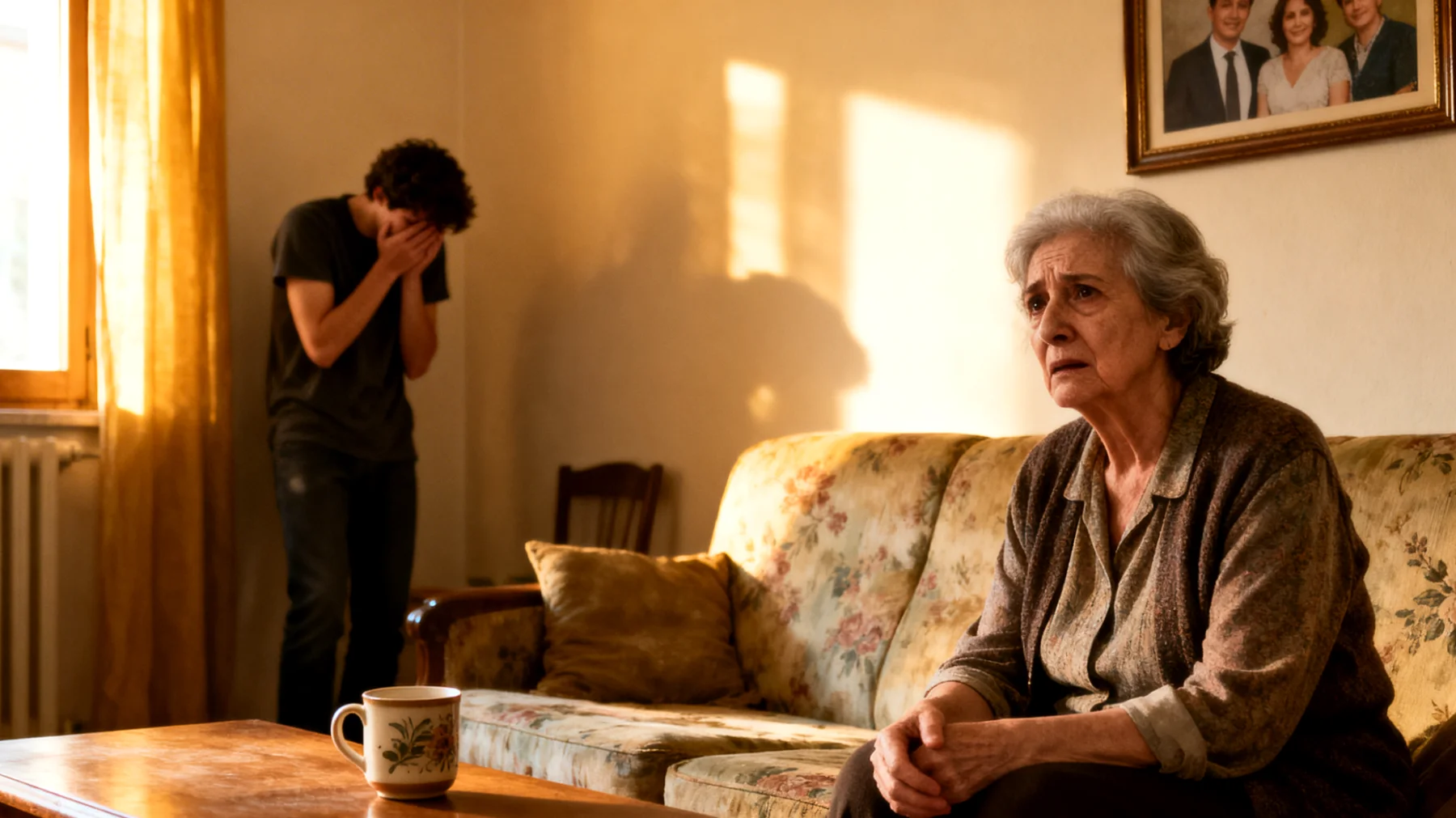 Nonna che fatica a gestire le emozioni intense (ansia, frustrazione, rabbia) dei nipoti giovani adulti, sentendosi impotente di fronte alle loro crisi emotive e non sapendo come offrire sostegno adeguato senza essere invadente"